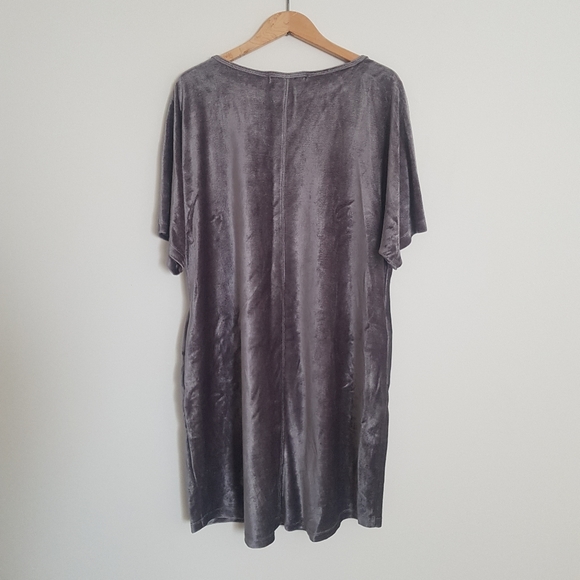 Melissa Nepton Grey Velvet Dress - Picture 4 of 6